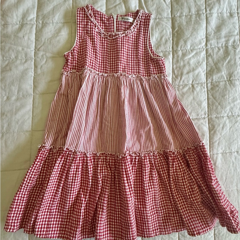 Gaialuna Checkered/Stripped Kids Dress